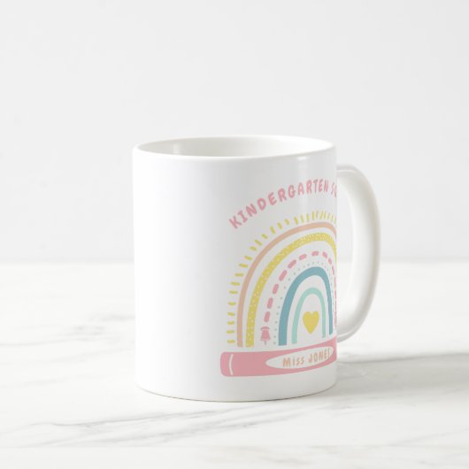 Mug Équipe D'Enfants Enseignant De Retour À L'École (Devant droit)