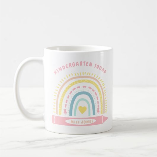 Mug Équipe D'Enfants Enseignant De Retour À L'École (Gauche)