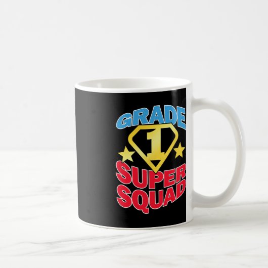 Mug Équipe d'enseignants superhero de 1re année (Droite)