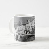 Mug ÉQUIPE D'ÉQUIPEvintage, sport, rangée, équipe, bat (Devant gauche)