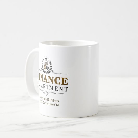 Mug Équipe des finances personnalisée (Devant gauche)