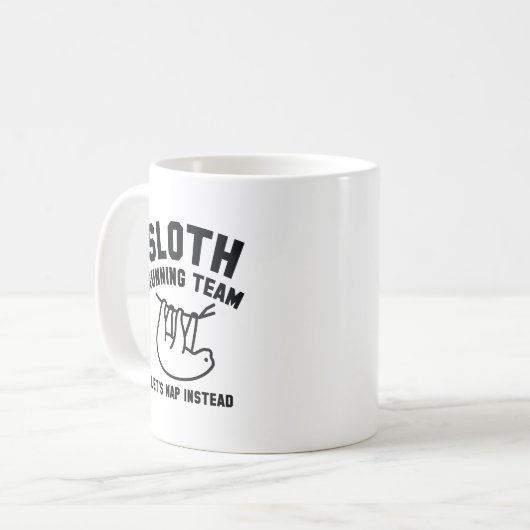 Mug Équipe d'exécution de Sloth (Devant gauche)
