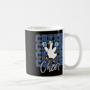 Mug Équipe d'oie de cheer drôle bleu coquette bow spor