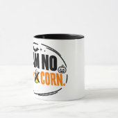 Mug Équipe drôle pas de maïs de Halloween (Centre)