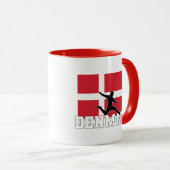 Mug Équipe du Danemark de football (Devant droit)