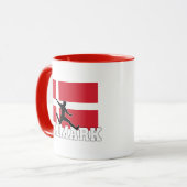 Mug Équipe du Danemark de football (Devant gauche)