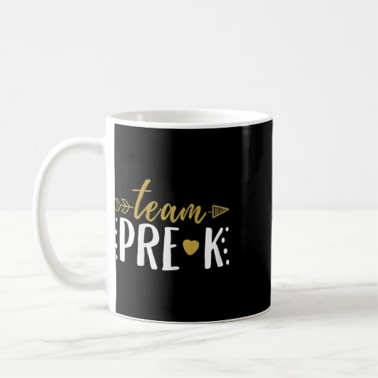 Mug Équipe Enseignant de maternelle Élève Flèche (Gauche)