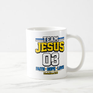 Mug Équipe féminine Jésus Famille assortie chrétienne
