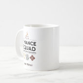 Mug Équipe Finance Café Personnalisé & Tableaux (Devant gauche)
