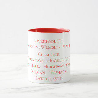 Mug Équipe gagnante 1974 de la Fa cup de Liverpool FC