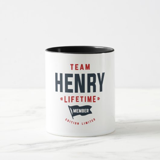 Mug Équipe Henry Membre à vie Funny Nom Henry (Centre)