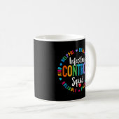 Mug Équipe Infirmière de l'équipe de contrôle des infe (Devant droit)
