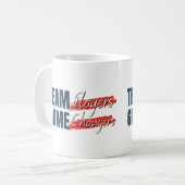 Mug Équipe Joueur Motivational Devis Cadeau du personn (Devant gauche)