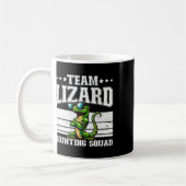 Mug Équipe Lizard Hunter Squad Funny Retro Gecko Lizar (Gauche)