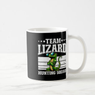 Mug Équipe Lizard Hunter Squad Funny Retro Gecko Lizar