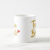 Mug Équipe Mariée Cœur Rouge (Centre)