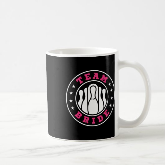 Mug Équipe Mariée Équipe Mari Bowling Enterrement de V (Droite)