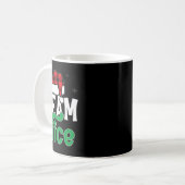 Mug Équipe Nice Naughty Plaid Xmas Pjs 2024 Drôle Coup (Devant gauche)