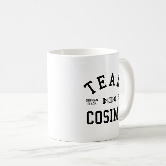 Mug Équipe noire orpheline Cosima (Devant droit)