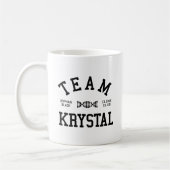 Mug Équipe noire orpheline Krystal (Gauche)