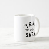 Mug Équipe noire orpheline Sarah (Devant droit)