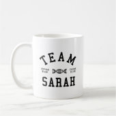 Mug Équipe noire orpheline Sarah (Gauche)