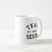 Mug Équipe noire orpheline Sestra (Devant droit)
