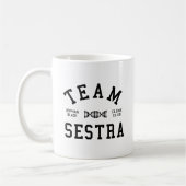 Mug Équipe noire orpheline Sestra (Gauche)
