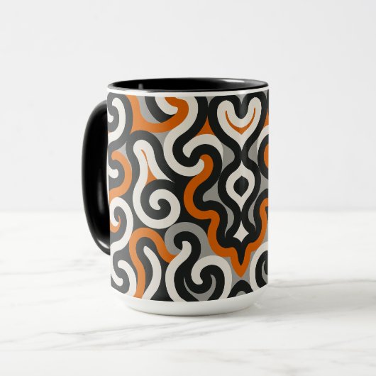 Mug Équipe Orange (personnaliser) (Devant gauche)