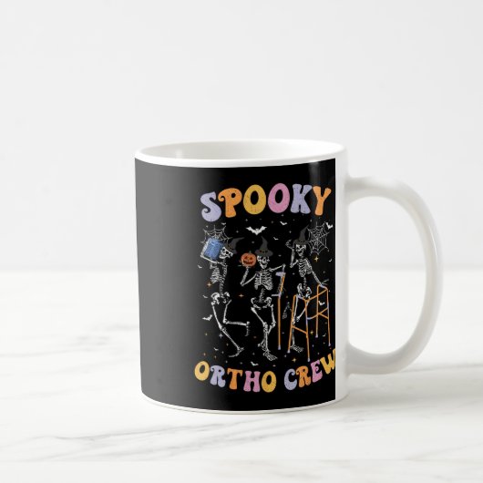 Mug Équipe Ortho éffrayante Halloween Danser Ske Ortho (Droite)