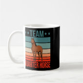 Mug Équipe Quartier Horse Citation Cheval Équitation S (Gauche)
