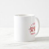 Mug Équipe Rétro Coeurs minuscules Infirmière Valentin (Devant droit)