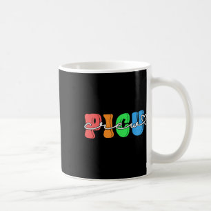 Mug Équipe rétro groovy Picu Saint-Valentin Pédiatrie