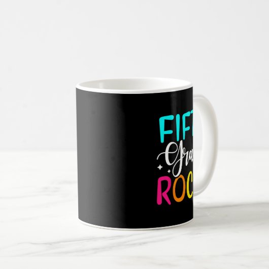 Mug Équipe Rocks de 5e année Enseignant de 5e année (Devant droit)