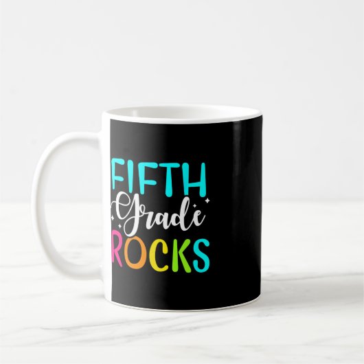 Mug Équipe Rocks de 5e année Enseignant de 5e année (Gauche)