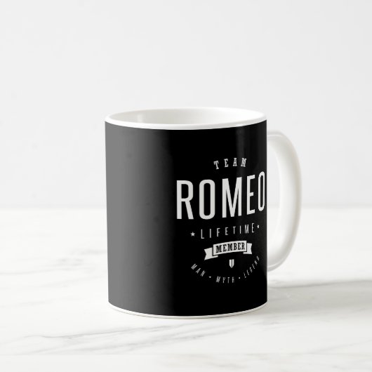 Mug Équipe Romeo (Devant droit)