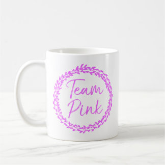 Mug Équipe Rose Fleur Mignonne Fête de Révélation du S