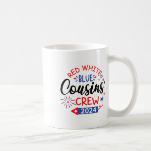 Mug Équipe Rouge Blanc Et Bleu 4 juillet Famille