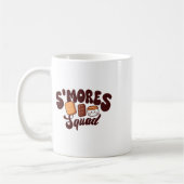 Mug Équipe S'mores Camping Feu de camp Chocolat Guimau (Gauche)