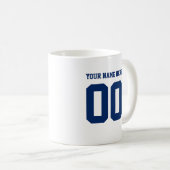 Mug Équipe sportive personnalisée monogramme modèle T- (Devant droit)