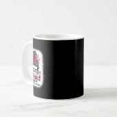 Mug Équipe super de soutien Messy Bun Cerveau Aneurysm (Devant gauche)