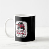 Mug Équipe super de soutien Messy Bun Cerveau Aneurysm (Gauche)