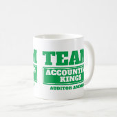 Mug Équipe verte personnalisez l'équipe et nommez la t (Devant droit)