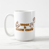 Mug Équipe Woof et Brew personnalisable (Gauche)