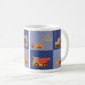 Mug Équipement lourd de transport - collage (Devant droit)