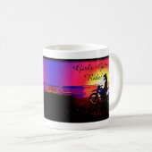 Mug Équitation de l'adolescence de motocross de (Devant droit)