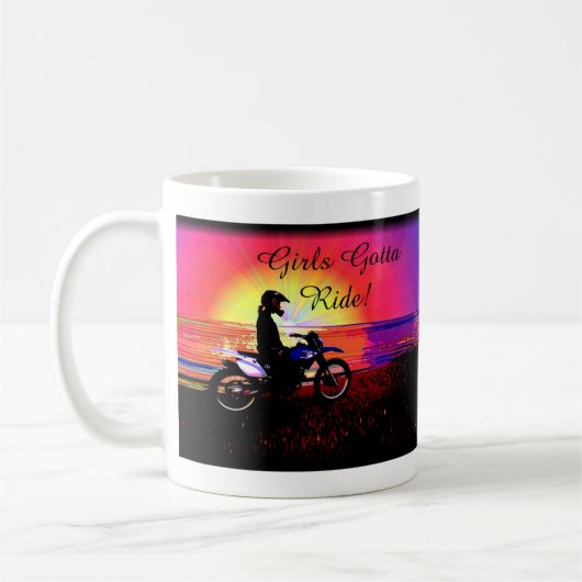 Mug Équitation de l'adolescence de motocross de (Gauche)