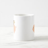 Mug Équitation de singe de bébé sur un porc (Centre)