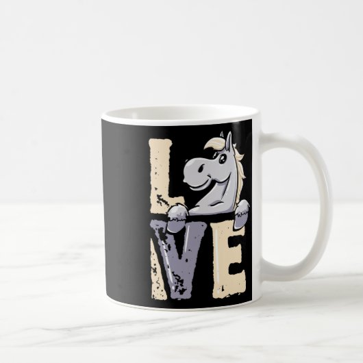 Mug Équitation - Équitation Rider Aimer Chevaux (Droite)