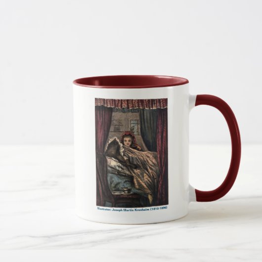 Mug équitationHood Le Loup Dans le lit de grand-mère (Droite)